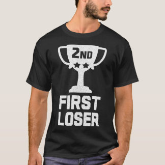 2位1位ローザー2位おもしろいトロフィー Tシャツ