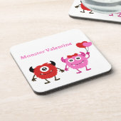 2体のかわいいモンスターでバレンタイン コースター (左側)