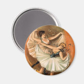 2個のバレリーナ磁石 マグネット (正面/裏面)