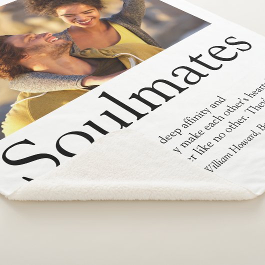 2個のフォトソパーソナライズされたルメイトの定義 シェルパブランケット (3/4)