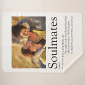 2個のフォトソパーソナライズされたルメイトの定義 シェルパブランケット (正面(横))