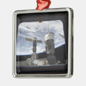 2個のロシアの宇宙船 メタルオーナメント (左)
