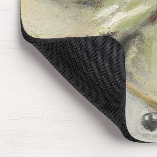 2個の未加工卵: 現実主義の油のパステル調の絵画 マウスパッド (コーナー)