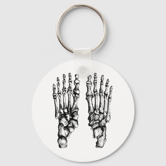 2個の足 キーホルダー (正面)