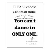 2個の靴または1個 ラバースタンプ (インプリント)