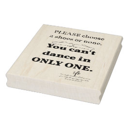 2個の靴または1個 ラバースタンプ