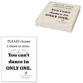 2個の靴または1個 ラバースタンプ (押印)