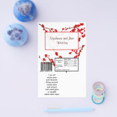 2個 ハーシェル ラージ バー ラッパー 赤 チェリー ブルーム チラシ (シングル)