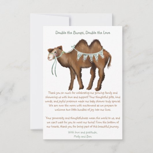 2倍にす感謝してい サンキューカード (正面)