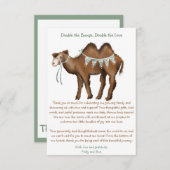 2倍にす感謝してい サンキューカード (正面/裏面)