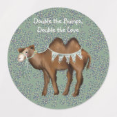 2倍にす感謝してい ラベル (デザイン2)