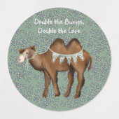 2倍にす感謝してい ラベル (デザイン1)