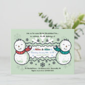 2倍のおもしろい誕生日パーティーの招待 招待状 (スタンド正面)