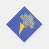 2倍の否定的な英語リテラシー スタンダードランチョンナプキン (角)