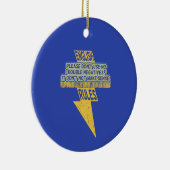 2倍の否定的な英語リテラシー セラミックオーナメント (右)