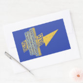 2倍の否定的な英語リテラシー 長方形シール (封筒)