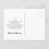 2倍の喜び双子の誕生写真の発表 ポストカード (裏面)