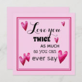 2倍の愛 – ハート (正面/裏面)