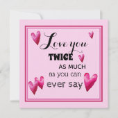 2倍の愛 – ハート (正面)