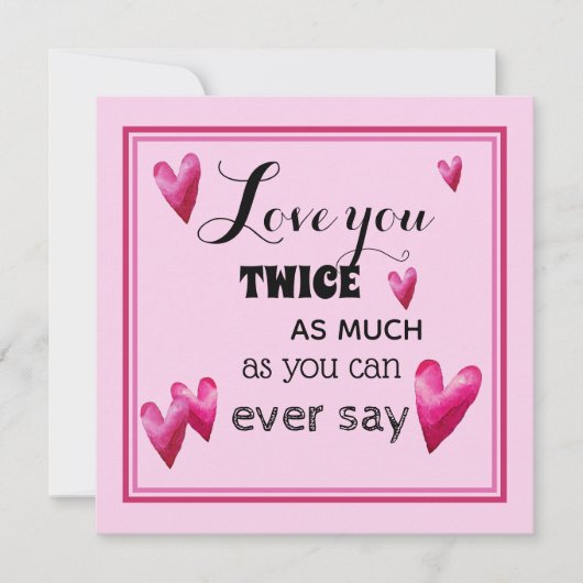 2倍の愛 – ハート (正面)