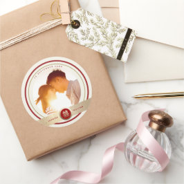 2倍スタイリッシュの幸福中国の結婚の写真 ラウンドシール