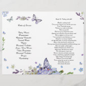 2倍パープル私は忘れ葬儀プログラムではない チラシ (裏面)