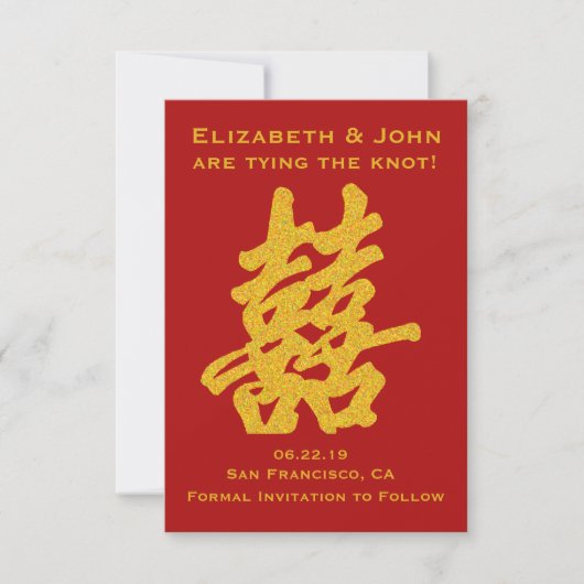 2倍モダンの幸せ日付を保存 セーブザデート (正面)