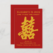 2倍モダンの幸せ日付を保存 セーブザデート (正面/裏面)