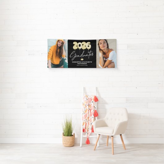 2倍モダン卒業2025写真 横断幕 (インサイチュ)