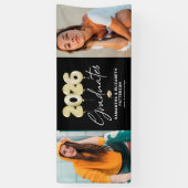 2倍モダン卒業2025写真 横断幕 (縦)