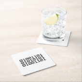 2値の母 スクエアペーパーコースター (インサイチュ)