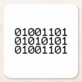 2値の母 スクエアペーパーコースター (正面)