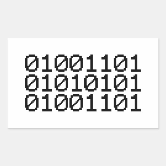 2値の母 長方形シール (正面)