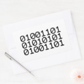 2値の母 長方形シール (封筒)