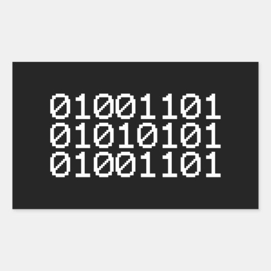 2値の母 長方形シール (正面)