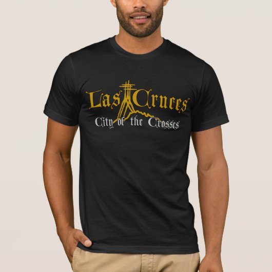 2側面のプリント: Las Cruces、NM Tシャツ (正面)