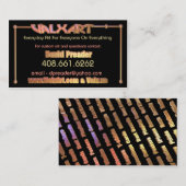 2側面のValxartの名刺に芸術をアップロードして下さい 名刺 (正面/裏面)