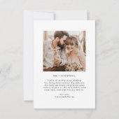 2写エレガント真結婚の サンキューカード (裏面)