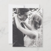 2写パーソナライズされた真の結婚サンキューカード 招待状 (裏面)