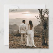 2写真いつも幸せに結婚式のレセプションの後パーティー 案内状 (裏面)