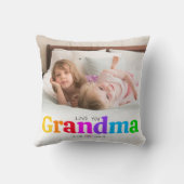 2写真おばあちゃんカラフルのはっきりした種類モダン クッション (裏面)