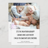 2写真おもしろい年末年始ホリデーカード シーズンカード (正面/裏面)