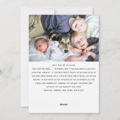 2写真おもしろい年末年始ホリデーカード シーズンカード (裏面)