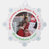 2写真かわいい&手頃クリスマスツリー オーナメントカード (正面)