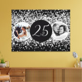 2写真と今シルバ結婚ーの記念日 キャンバスプリント (インサイチュ (リビング))