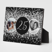 2写真と今シルバ結婚ーの記念日 フォトプラーク (側面)