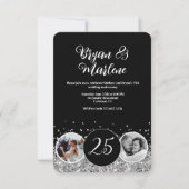 2写真と今シルバ結婚ーの記念日 招待状 (正面)