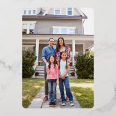 2写真の新しいホームアドレス文字列ライトパイン&ウッド 箔シーズンカード (裏面)