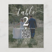 2写真の結婚WebサイトQRコードダークテーブル番号 (正面)