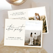 2写真めでたく結婚式のレセプションの後 案内状